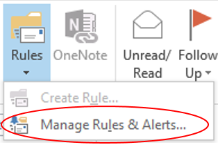 Manage Rules & Alerts